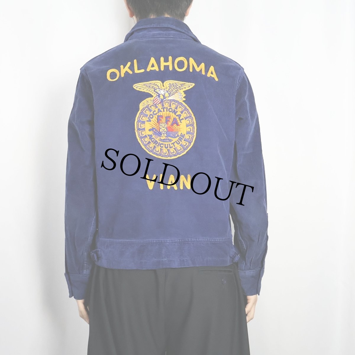 画像4: 60's FFA "OKLAHOMA VIAN" ファーマーズコーデュロイジャケット size40 (4)