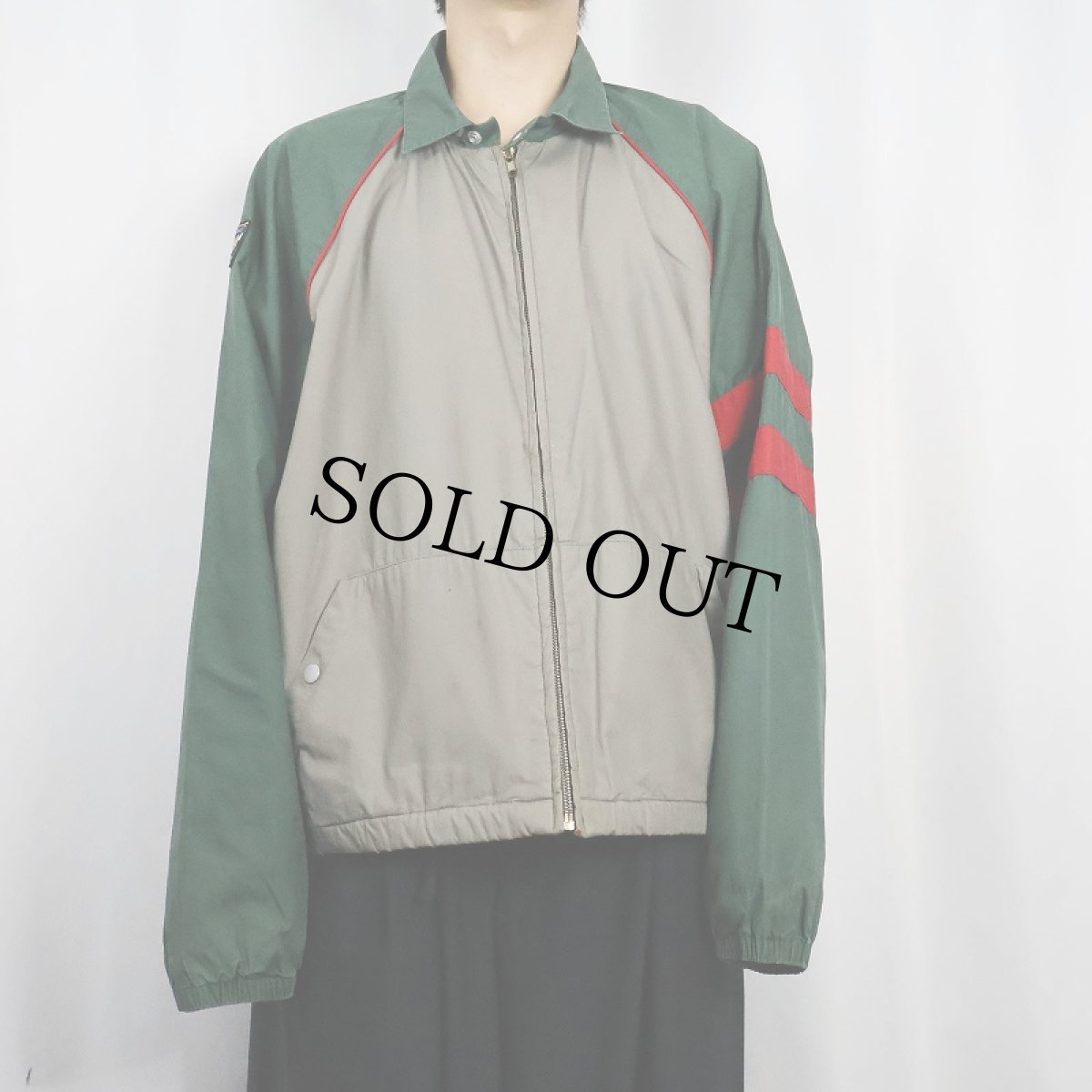 画像2: 90's POLO Ralph Lauren "UNI CREST PATCH" コットンジャケット XL (2)