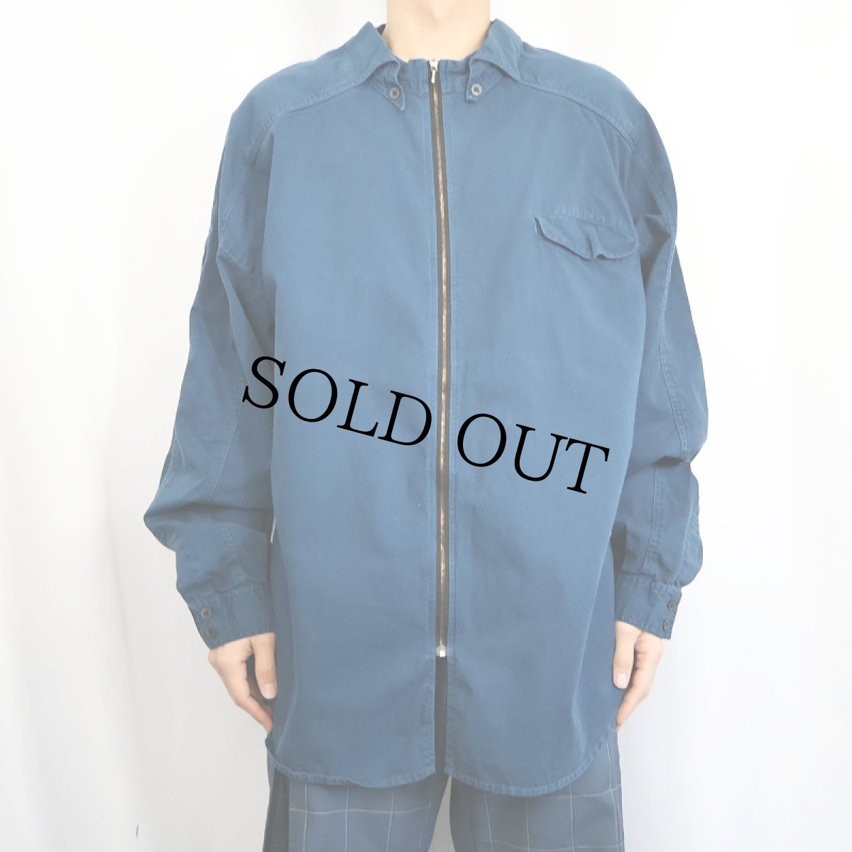 画像2: 80〜90's MARITHE+FRANCOIS GIRBAUD デザイン コットンシャツジャケット L (2)