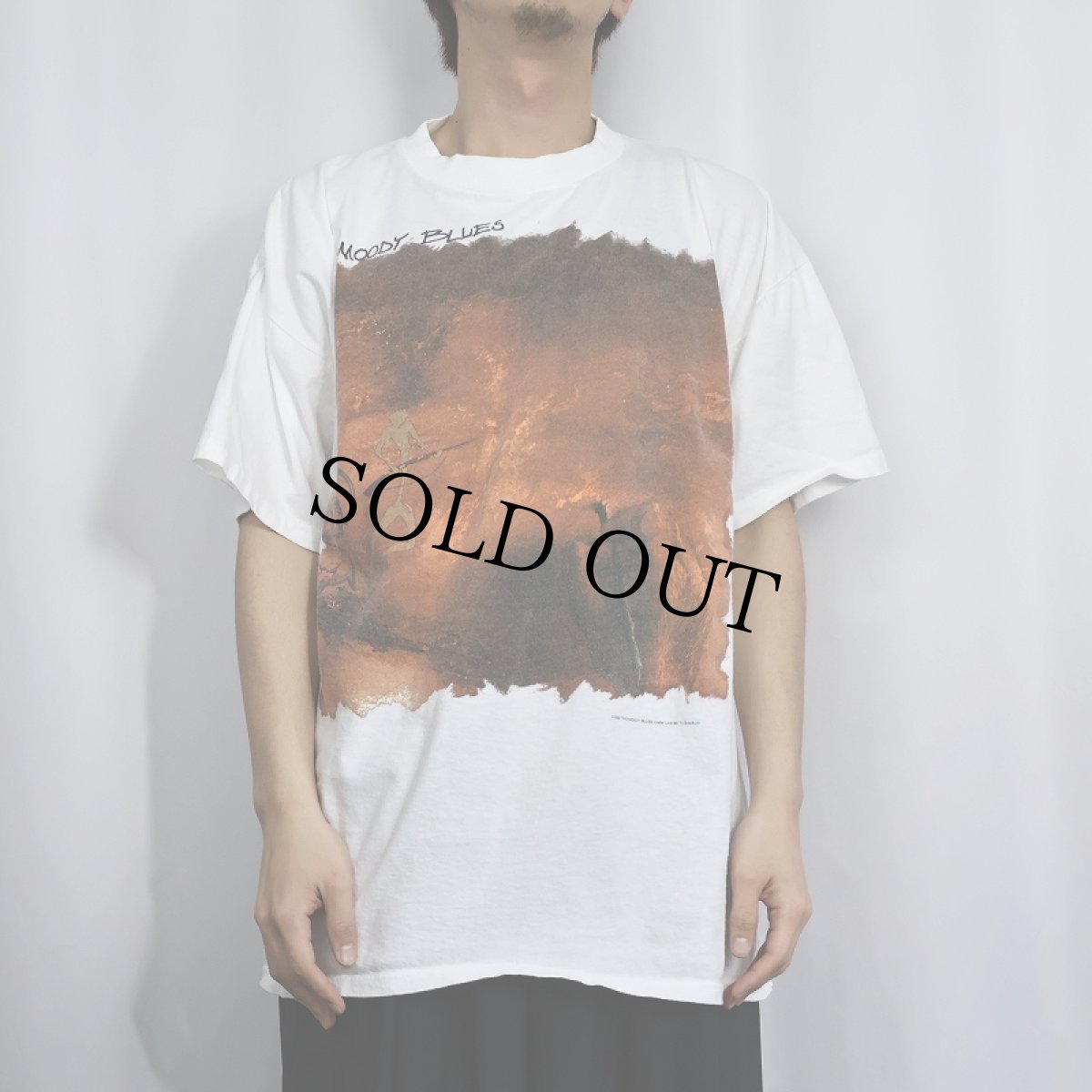 画像2: 90's MOODY BLUES USA製 ロックバンド ツアープリントTシャツ ONE SIZE (2)