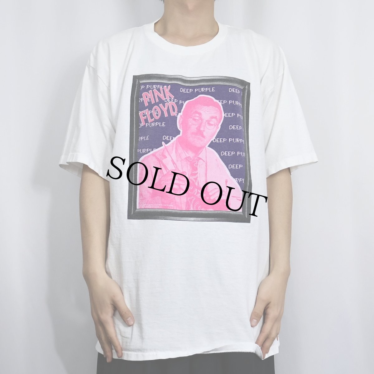 画像2: 2000's PINK FLOYD "DEEP PURPLE" ロックバンド プリントTシャツ XL (2)