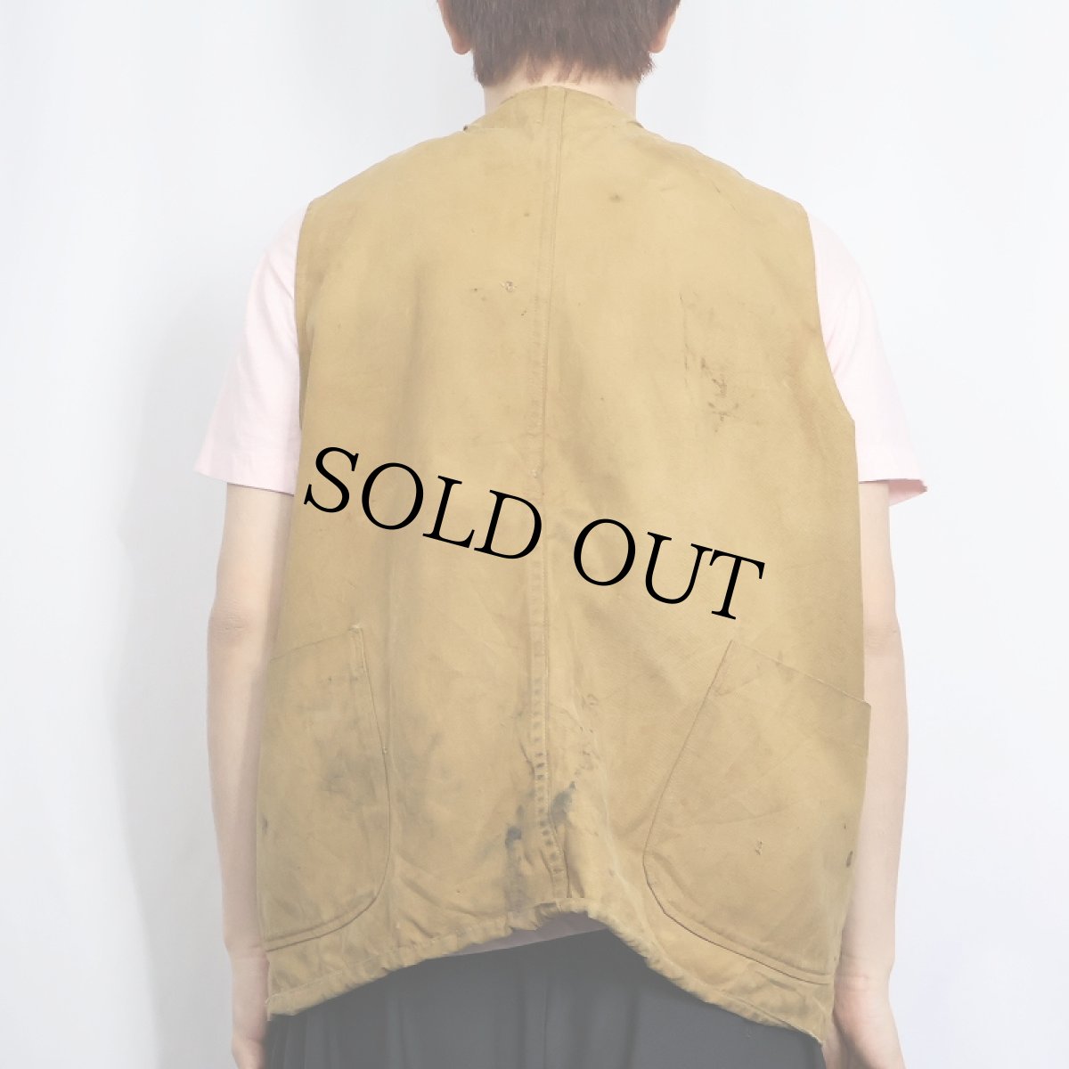 画像3: 50's UTICA DUXBAK CORP ハーフムーン ハンティングベスト size42 (3)