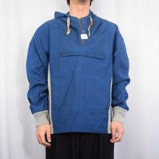 画像2: 70's Woolrich コットンポリ アノラックパーカー XL (2)