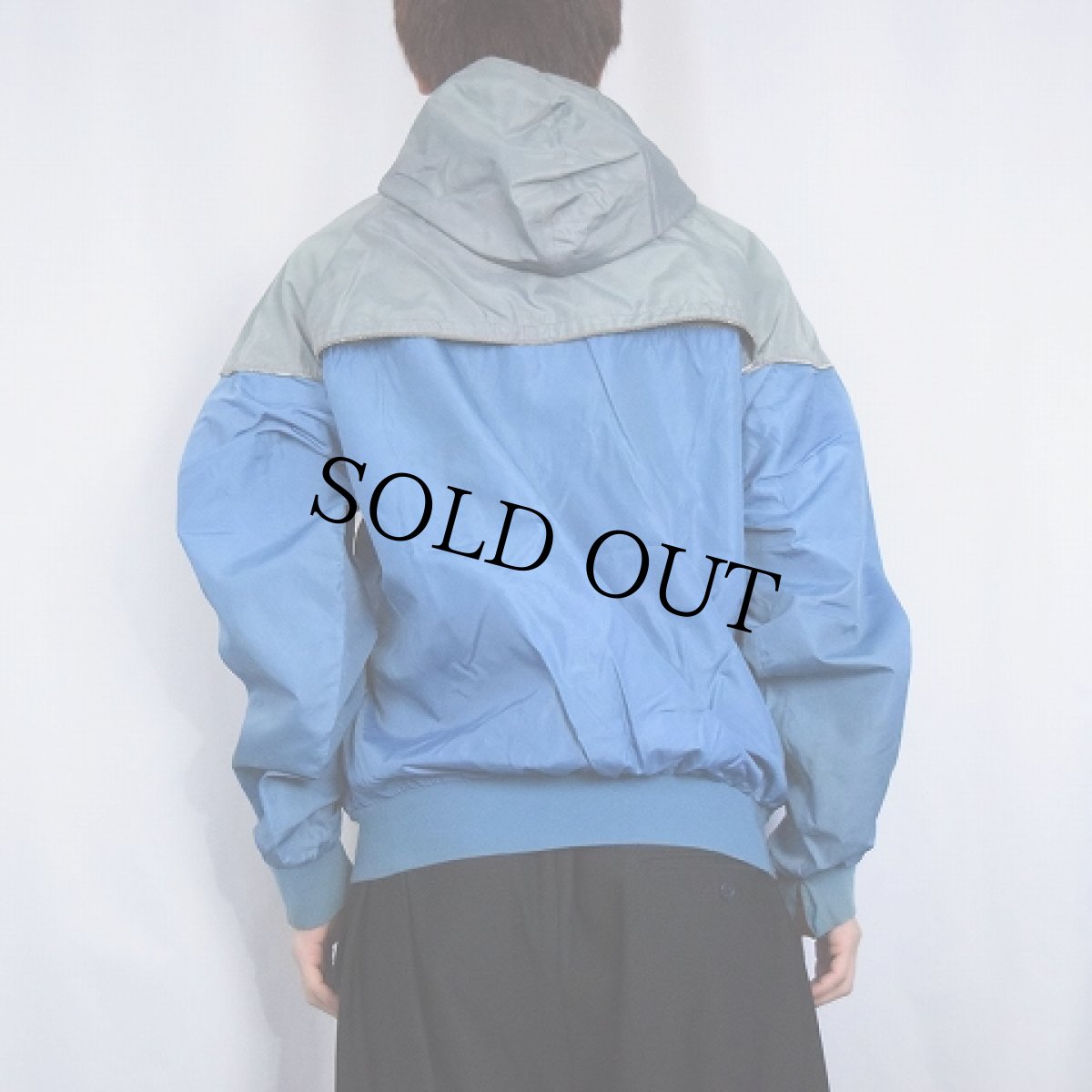 画像3: 80's NIKE 紺タグ 切り替えナイロンジャケット XL (3)