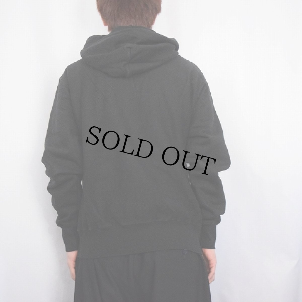 画像3: 2000's Champion REVERSE WEAVE 無地スウェットジップパーカー BLACK M (3)