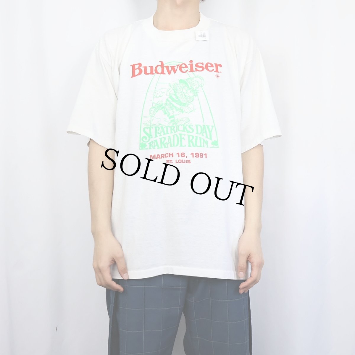 画像2: 90's Budwiser USA製 ビールメーカー プリントTシャツ XL (2)