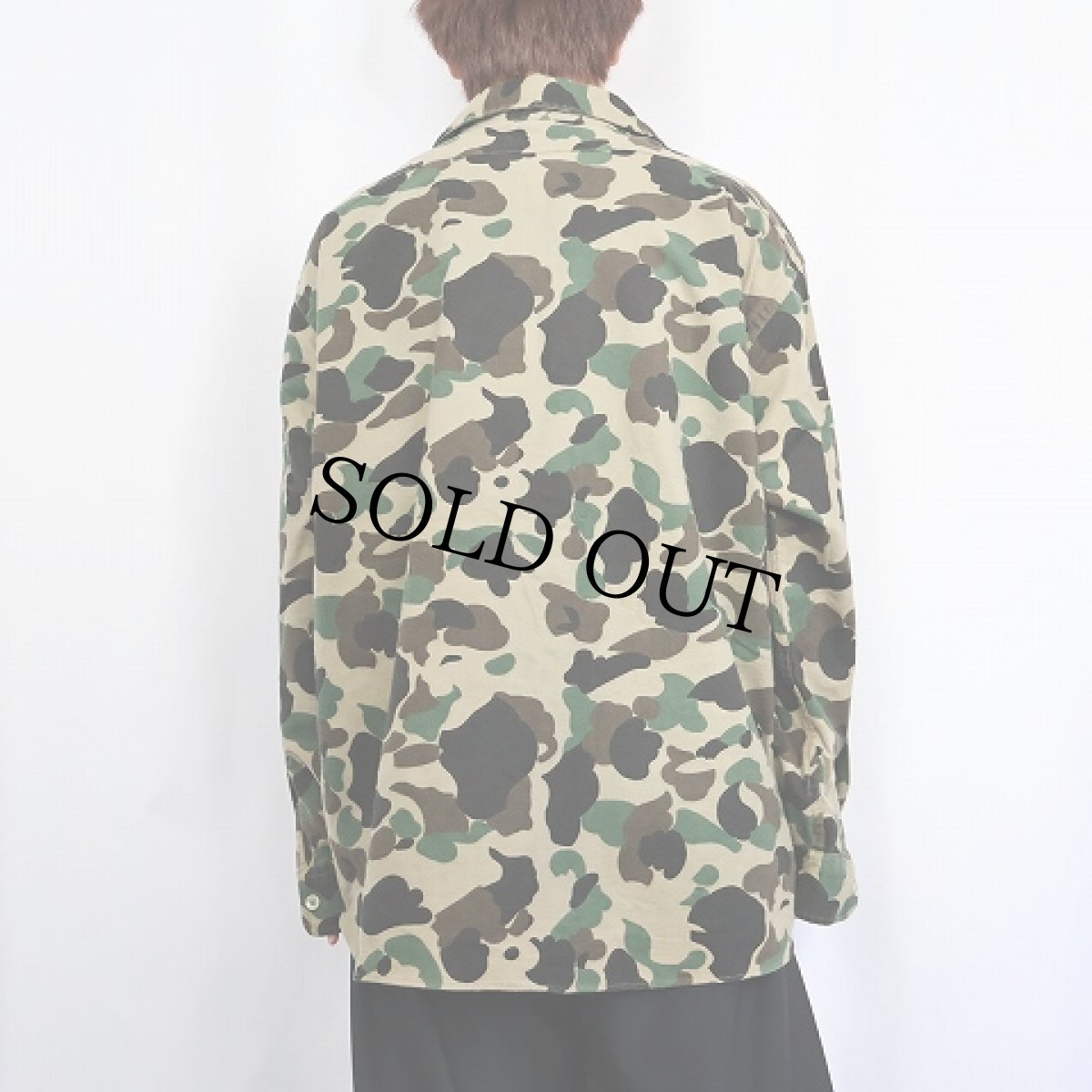 画像3: 80's L.L.Bean USA製 ダックハンターカモ柄 シャモアクロスシャツ size19 (3)