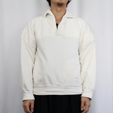 画像2: 70〜80's Levi's キルティング切り替え スキッパースウェット L (2)