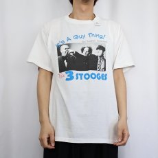 画像2: The Three Stooges コメディアンプリントTシャツ L (2)