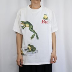 画像3: 90's Budweiser USA製 ビールメーカー 巻きプリントTシャツ XL (3)