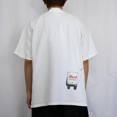 画像4: 90's Budweiser USA製 ビールメーカー 巻きプリントTシャツ XL (4)