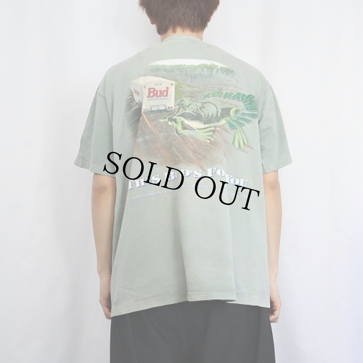 画像4: 90's Budweiser USA製 "THIS BUD'S FOR YOU" ビールメーカー プリントTシャツ XL (4)