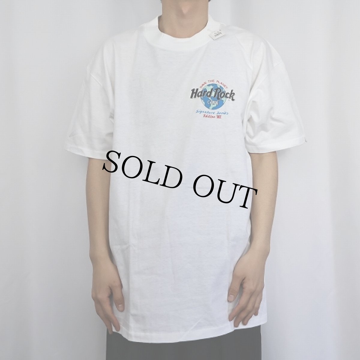 画像2: 90's Hard Rock CAFE SIGNATURE SERIES EDITION VI USA製 "ELTON JOHN" プリントTシャツ DEADSTOCK XL (2)