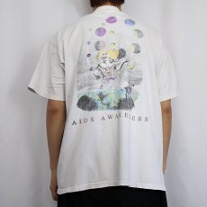 画像4: 90's Hard Rock CAFE USA製 SIGNATURE SERIES EDITION IV "AIDS AWARENESS" エイズデー プリントTシャツ XL (4)