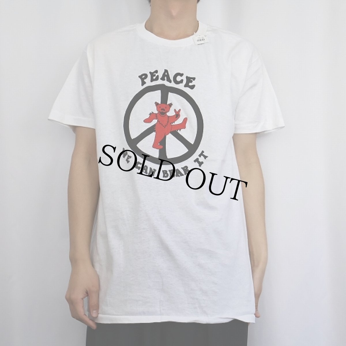 画像2: 【SALE】 80's GRATEFUL DEAD USA製 "PEACE WE CAN BEAR IT" ロックバンド プリントTシャツ DEADSTOCK XL (2)