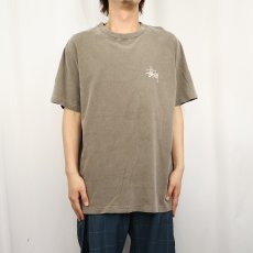 画像2: 80's STUSSY USA製 ロゴプリントTシャツ L (2)
