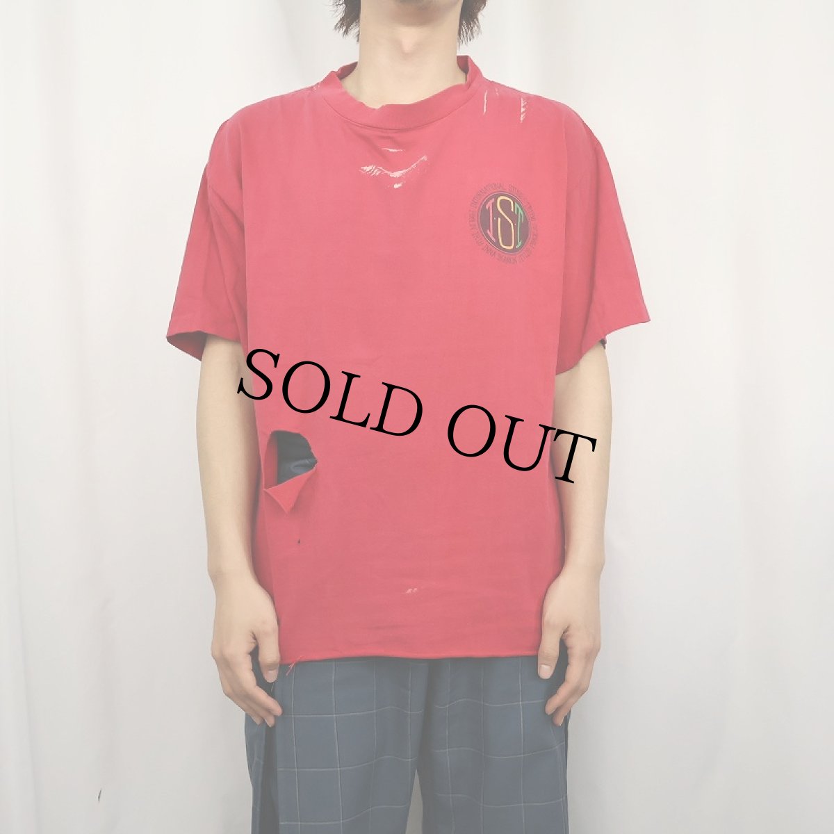 画像2: 80's STUSSY USA製 "INTERNATIONAL STUSSY TRIBE" ロゴプリントTシャツ L (2)