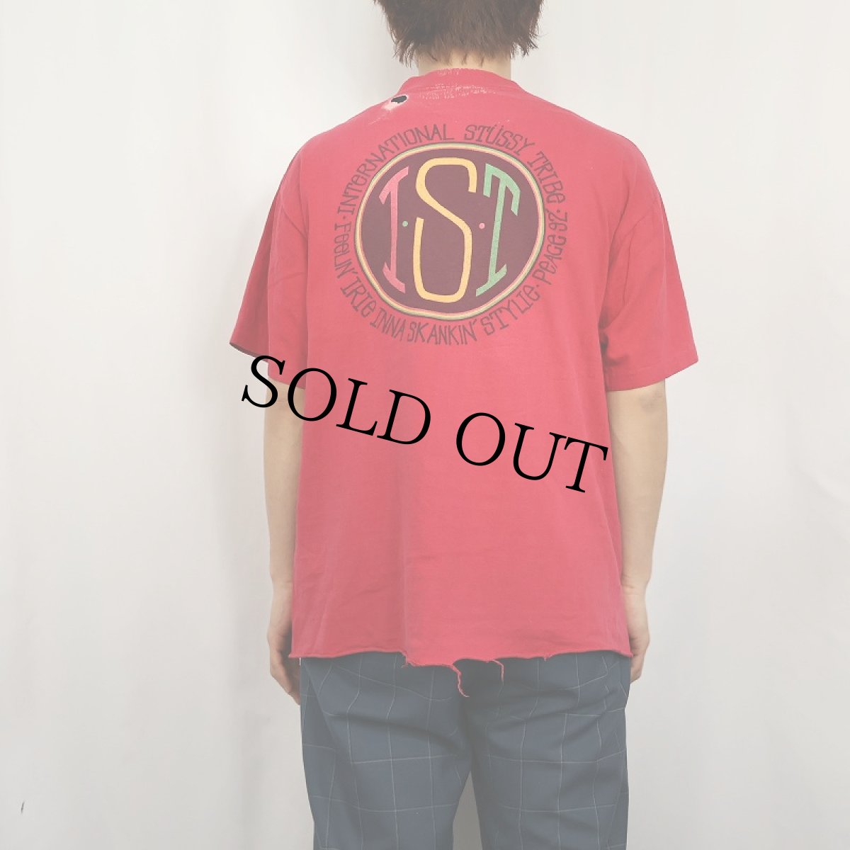 画像3: 80's STUSSY USA製 "INTERNATIONAL STUSSY TRIBE" ロゴプリントTシャツ L (3)