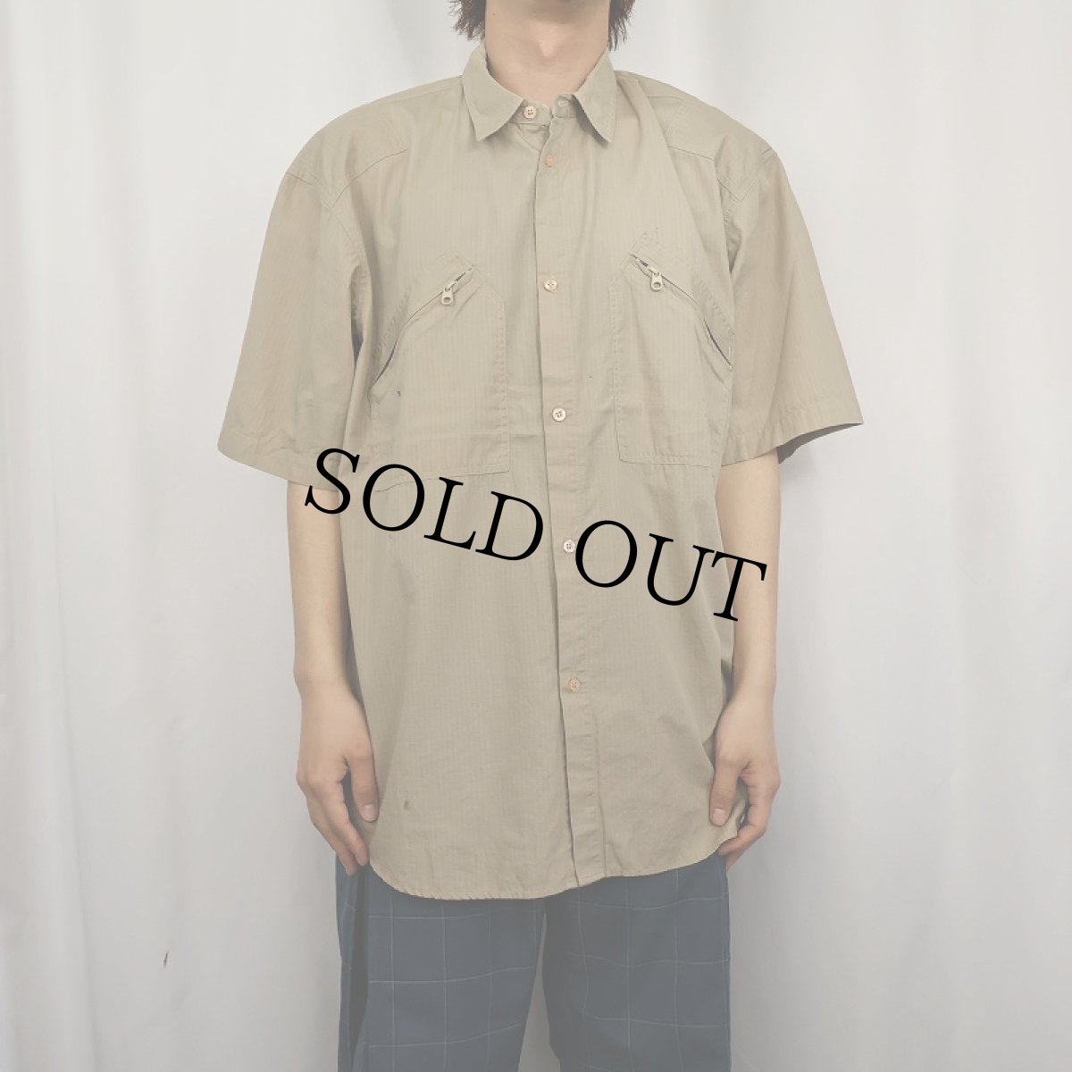 画像2: 90's STUSSY USA製 リップストップ コットンシャツ XL (2)