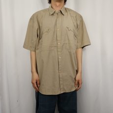 画像2: 90's STUSSY USA製 リップストップ コットンシャツ XL (2)