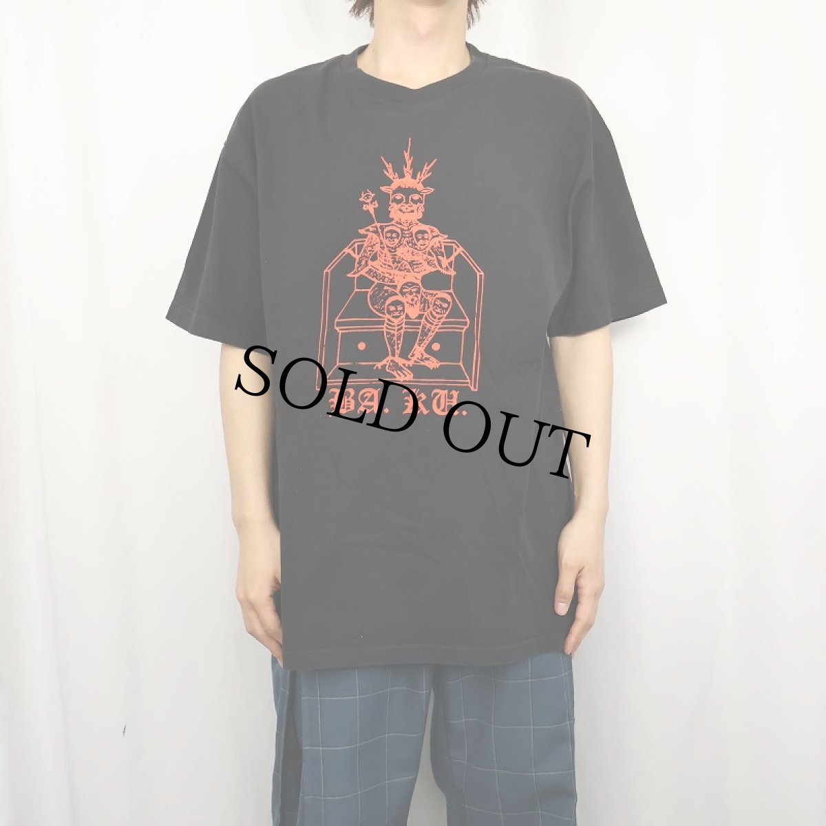 画像3: SKULL SKATES CANADA製 "BA. KU. Blood Throne" プリントTシャツ BLACK XL (3)