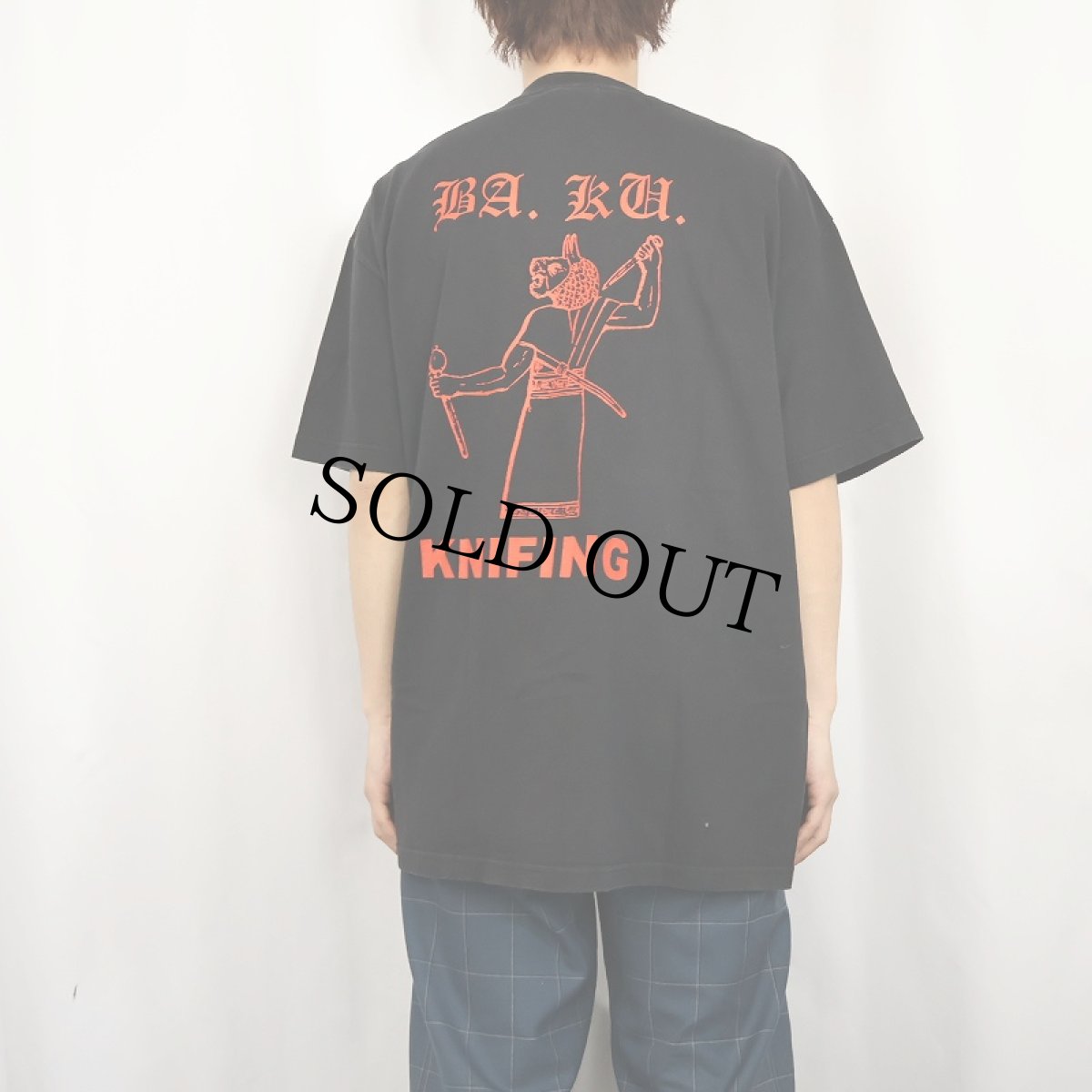 画像4: SKULL SKATES CANADA製 "BA. KU. Blood Throne" プリントTシャツ BLACK XL (4)