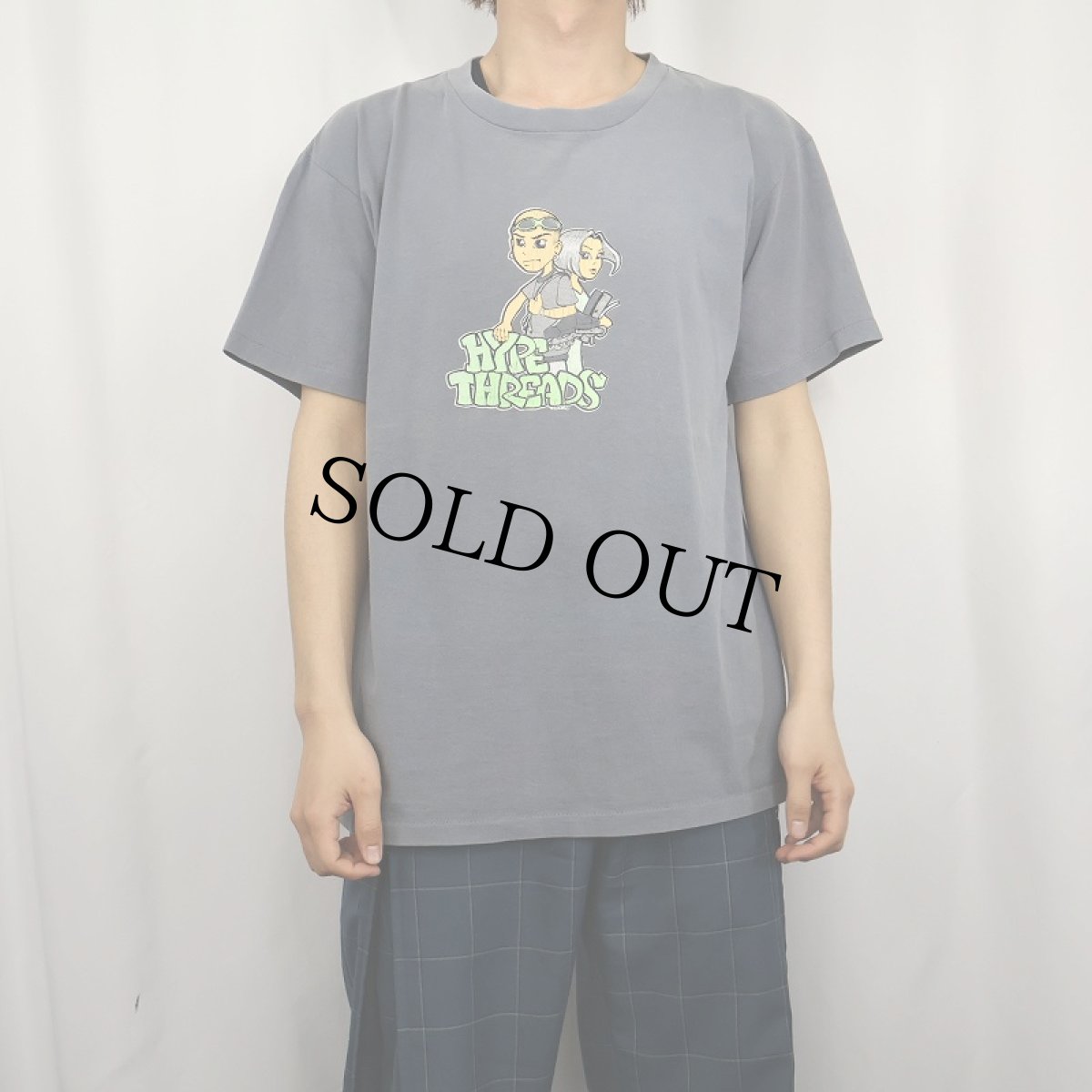 画像2: 90's HYPE THREADS USA製 スケートプリントTシャツ L (2)