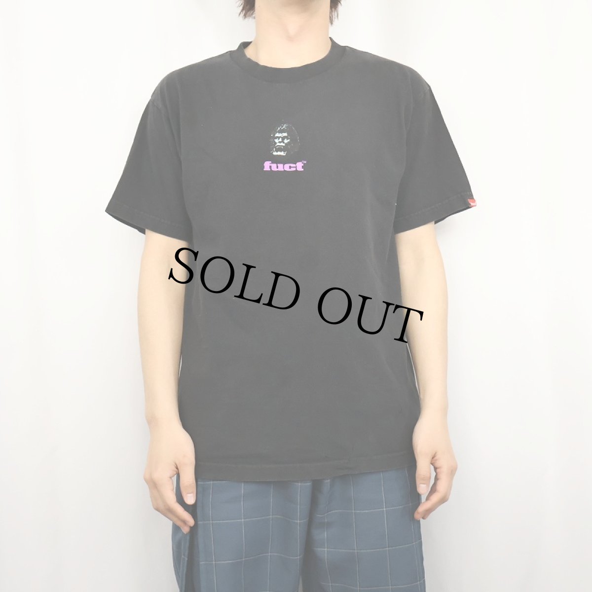 画像2: FUCT skateboards USA製 プリントTシャツ BLACK (2)