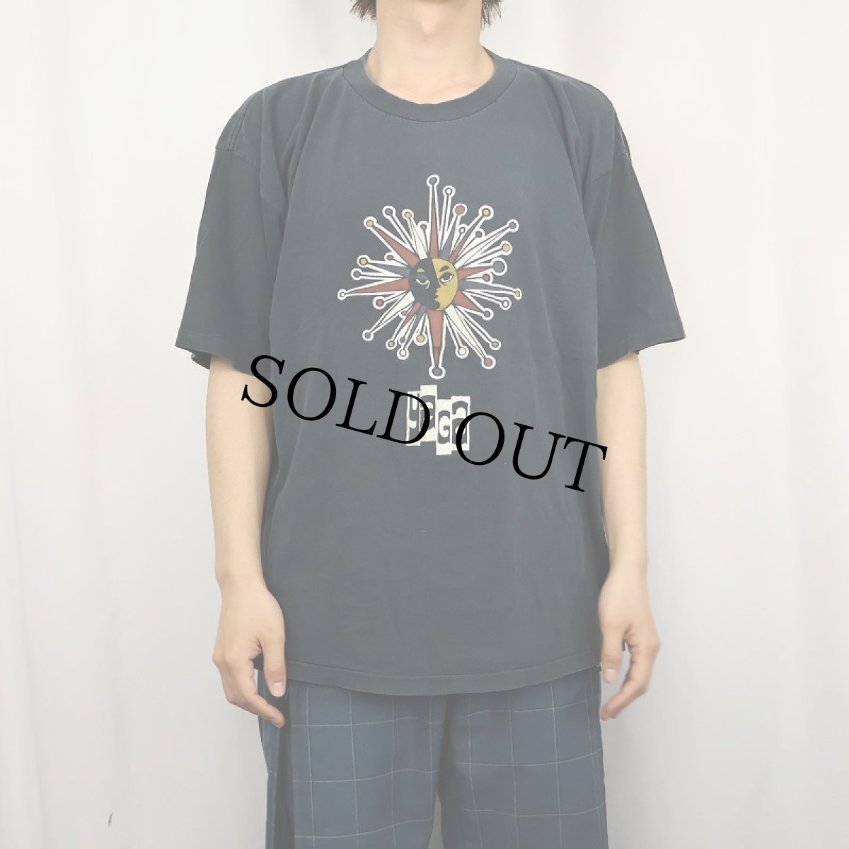 画像2: 90's Yaga USA製 プリントTシャツ BLACK XL (2)