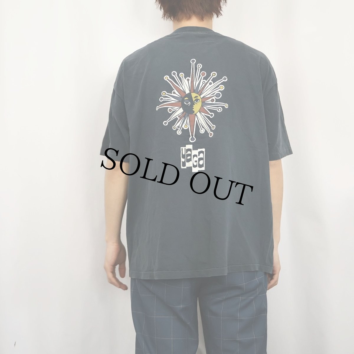 画像3: 90's Yaga USA製 プリントTシャツ BLACK XL (3)