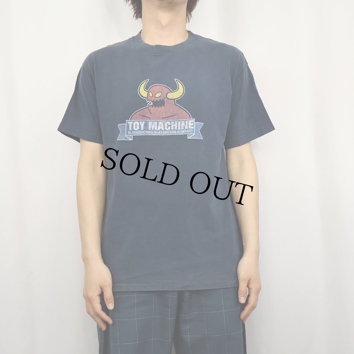 画像2: TOY MACHINE スケートプリントTシャツ NAVY (2)