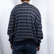 画像3: IKE BEHAR ITALY製 ジャガード織り コットンニットポロシャツ XL (3)