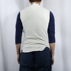 画像3: 70's Champion バータグ "UNIVERSITY WISCONSIN LA CROSSE" 染み込みプリント ベースボールTシャツ S (3)