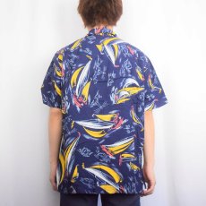 画像3: POLO Ralph Lauren オールオーバーパターン ビスコースアロハシャツ S (3)