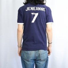 画像3: 60's SOUTHERN ATHLETIC ナンバリング リンガーTシャツ NAVY M (3)