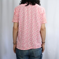 画像3: 70's Donegal ジャガード織り 総柄シャツ M (3)