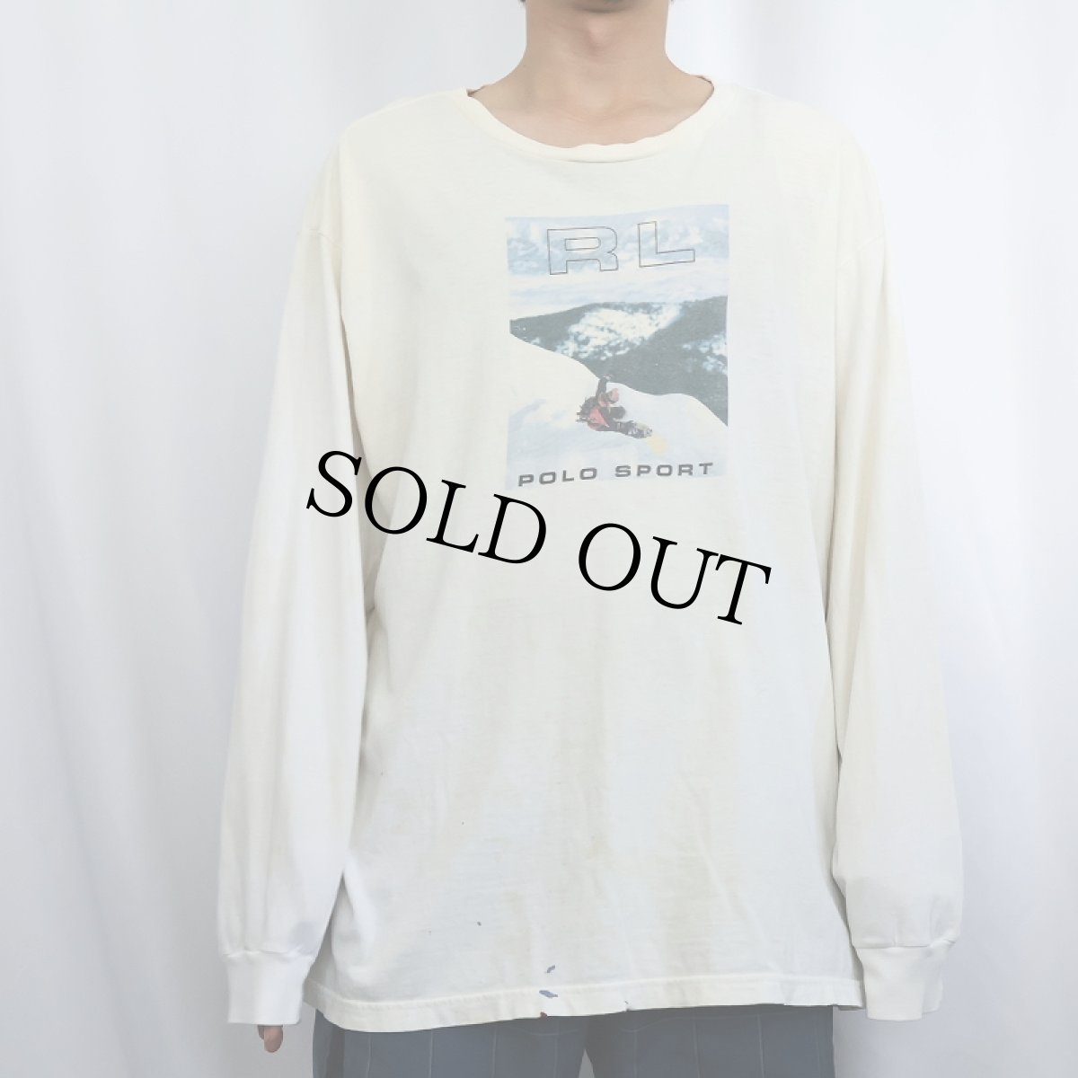 画像2: 90's POLO SPORT Ralph Lauren プリントロンT L (2)
