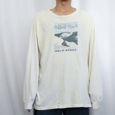 画像2: 90's POLO SPORT Ralph Lauren プリントロンT L (2)