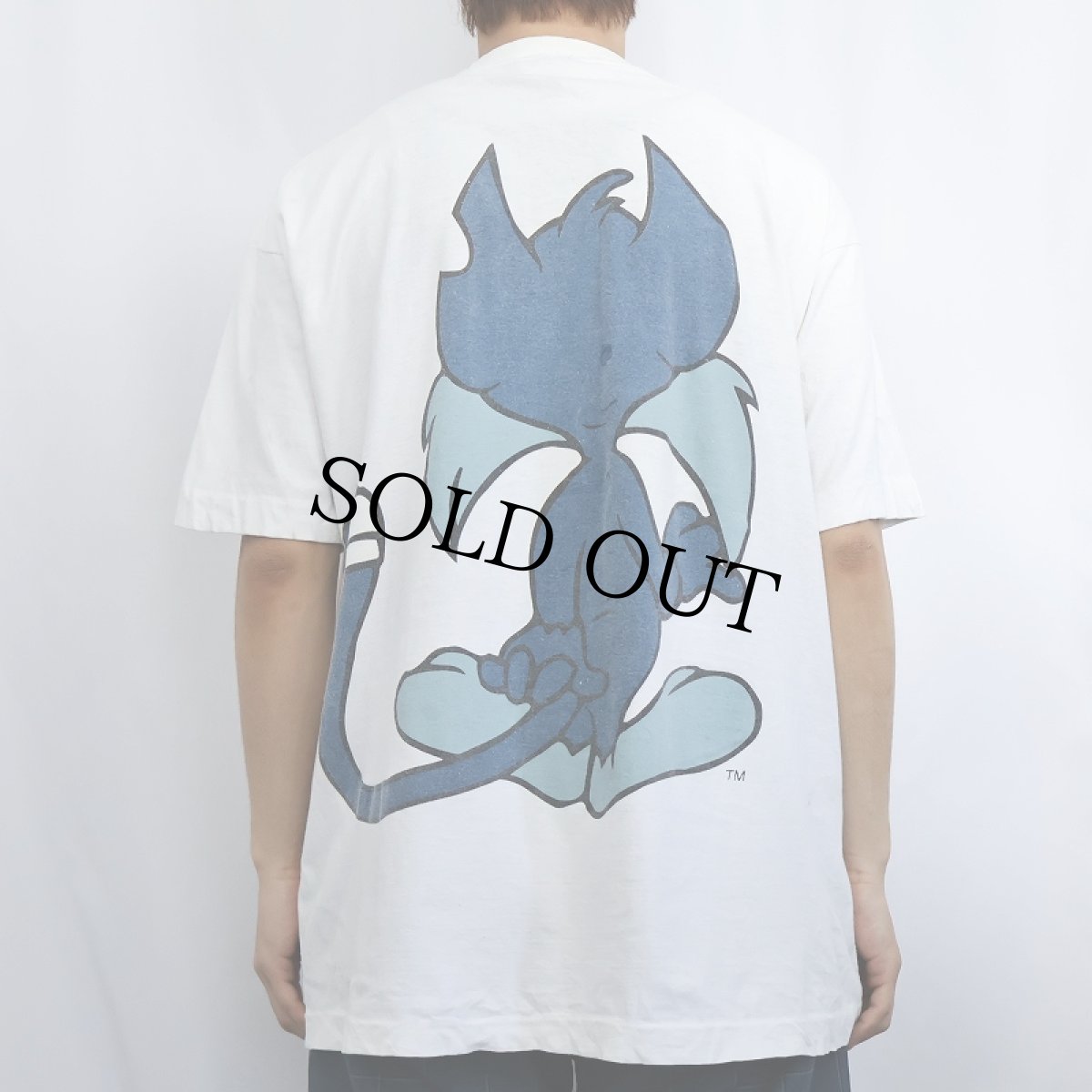 画像4: TINYTOONS "FURRBALL" キャラクタープリントTシャツ XL (4)