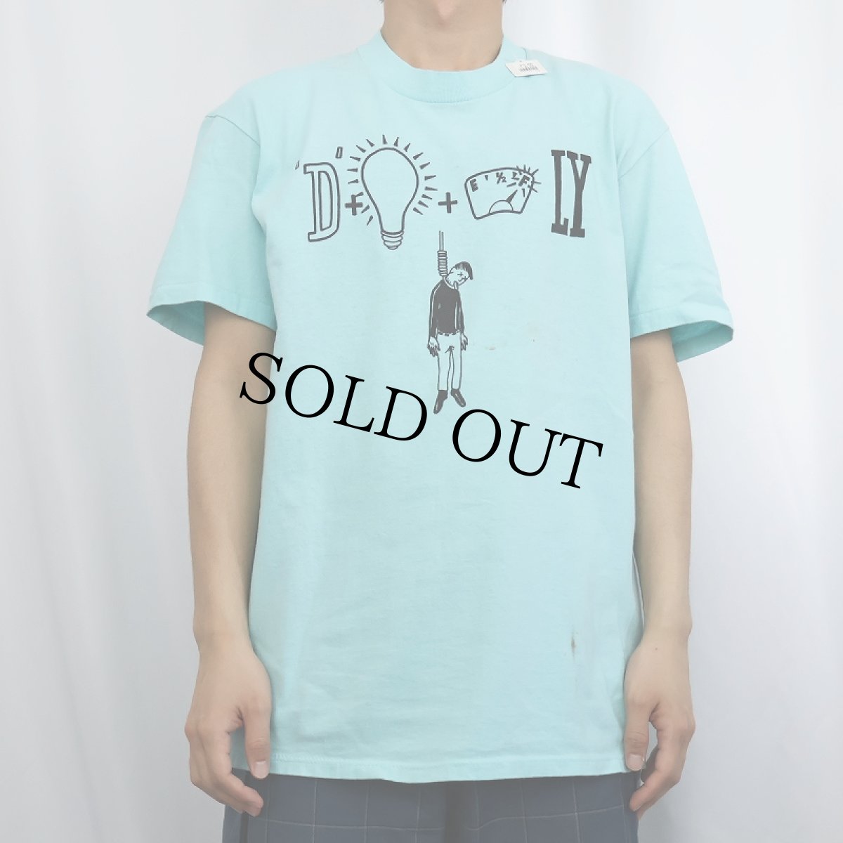 画像2: 90's USA製 "Deadfly" プリントTシャツ L (2)