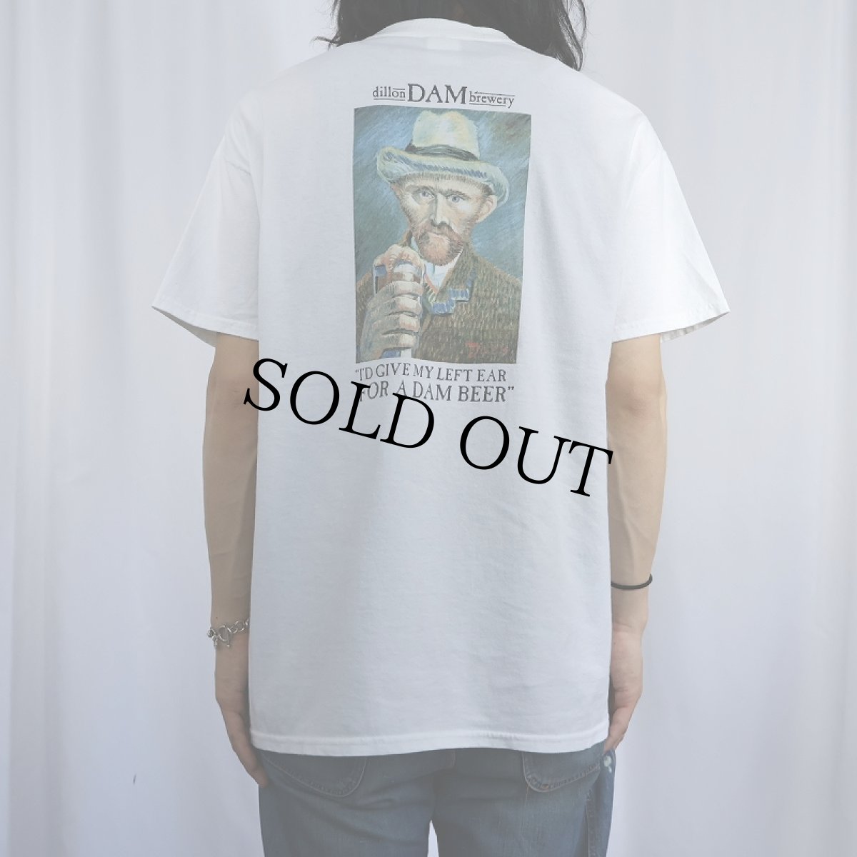 画像3: "dillon DAM brewery" Vincent Van Gogh パロディプリントTシャツ L (3)