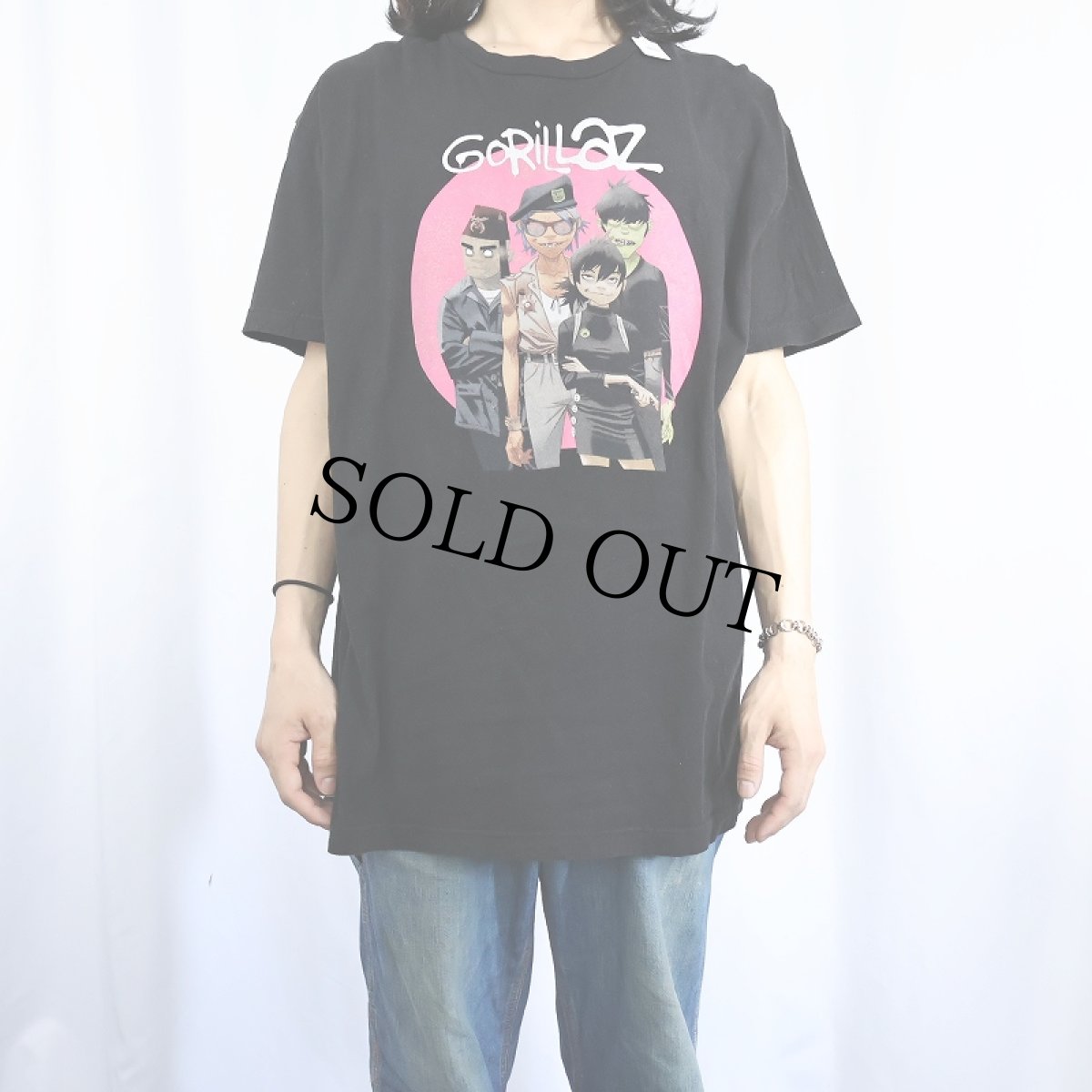 画像2: GORILLAZ ロックバンドTシャツ BLACK (2)