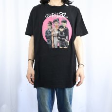 画像2: GORILLAZ ロックバンドTシャツ BLACK (2)
