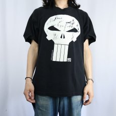 画像2: 90's MARVEL USA製 "The Punisher" プリントTシャツ BLACK XL (2)