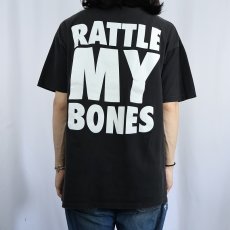 画像4: 90's WILD ELEPHANT "RATTLE MY BONES" スカル 蓄光プリントTシャツ BLACK XL (4)