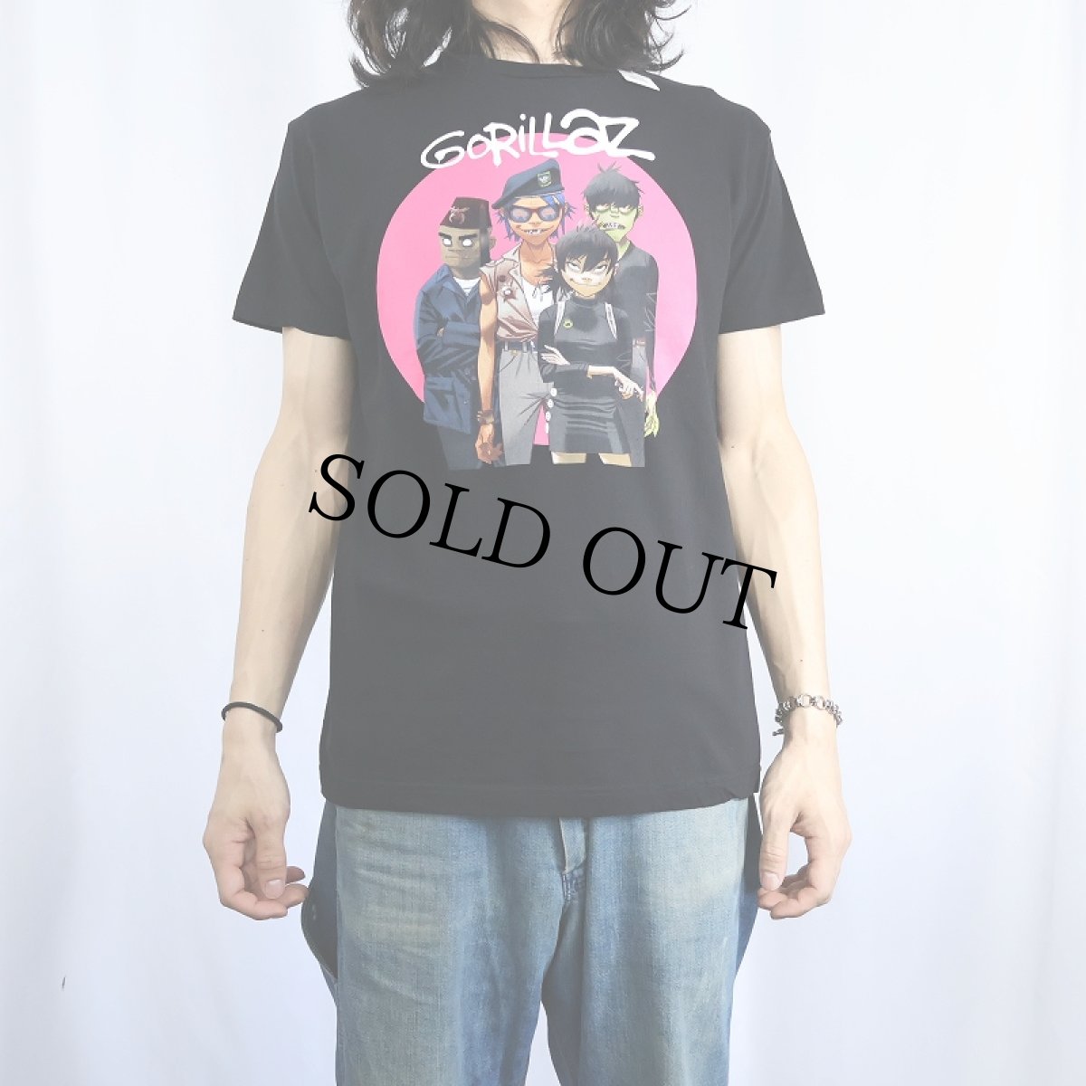 画像2: GORILLAZ ロックバンドTシャツ BLACK (2)