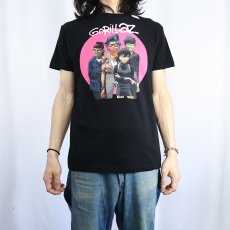 画像2: GORILLAZ ロックバンドTシャツ BLACK (2)