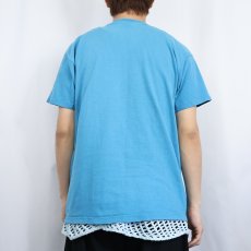画像3: 80〜90's Champion USA製 青刺繍タグ 後期 ロゴプリントTシャツ L (3)
