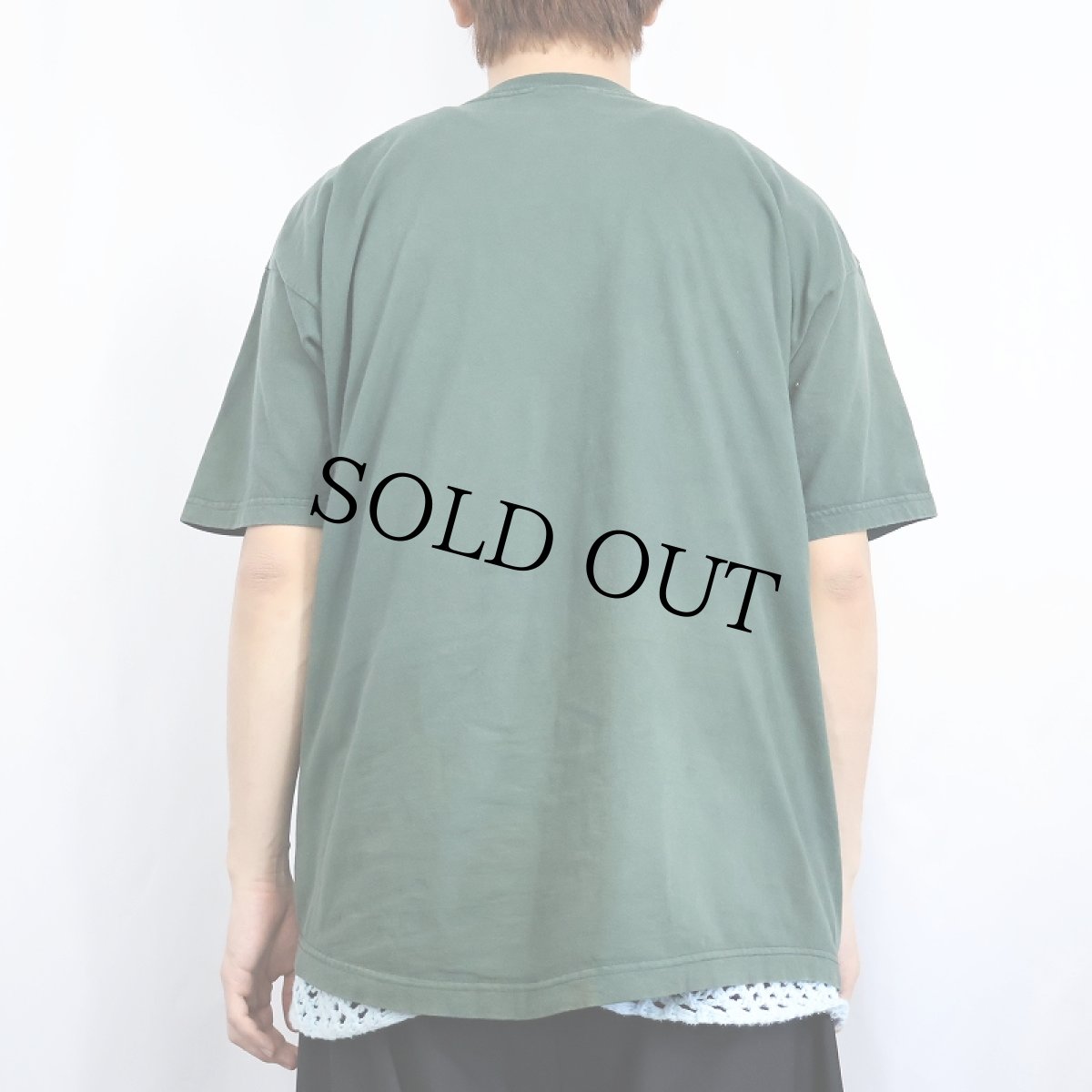 画像3: 80〜90's Champion USA製 青刺繍タグ 後期 ロゴ刺繍Tシャツ M (3)