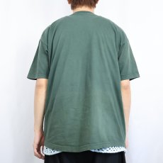 画像3: 80〜90's Champion USA製 青刺繍タグ 後期 ロゴ刺繍Tシャツ M (3)